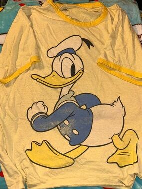 Disney Donald Duck Yellow Graphic Tee